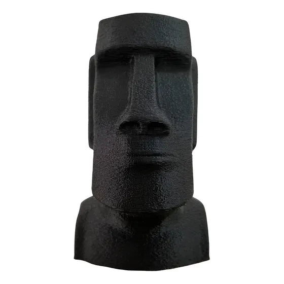 Adorno Minimalista Moai Moderno Nórdico Hawai 15cm Negro - 36718.69